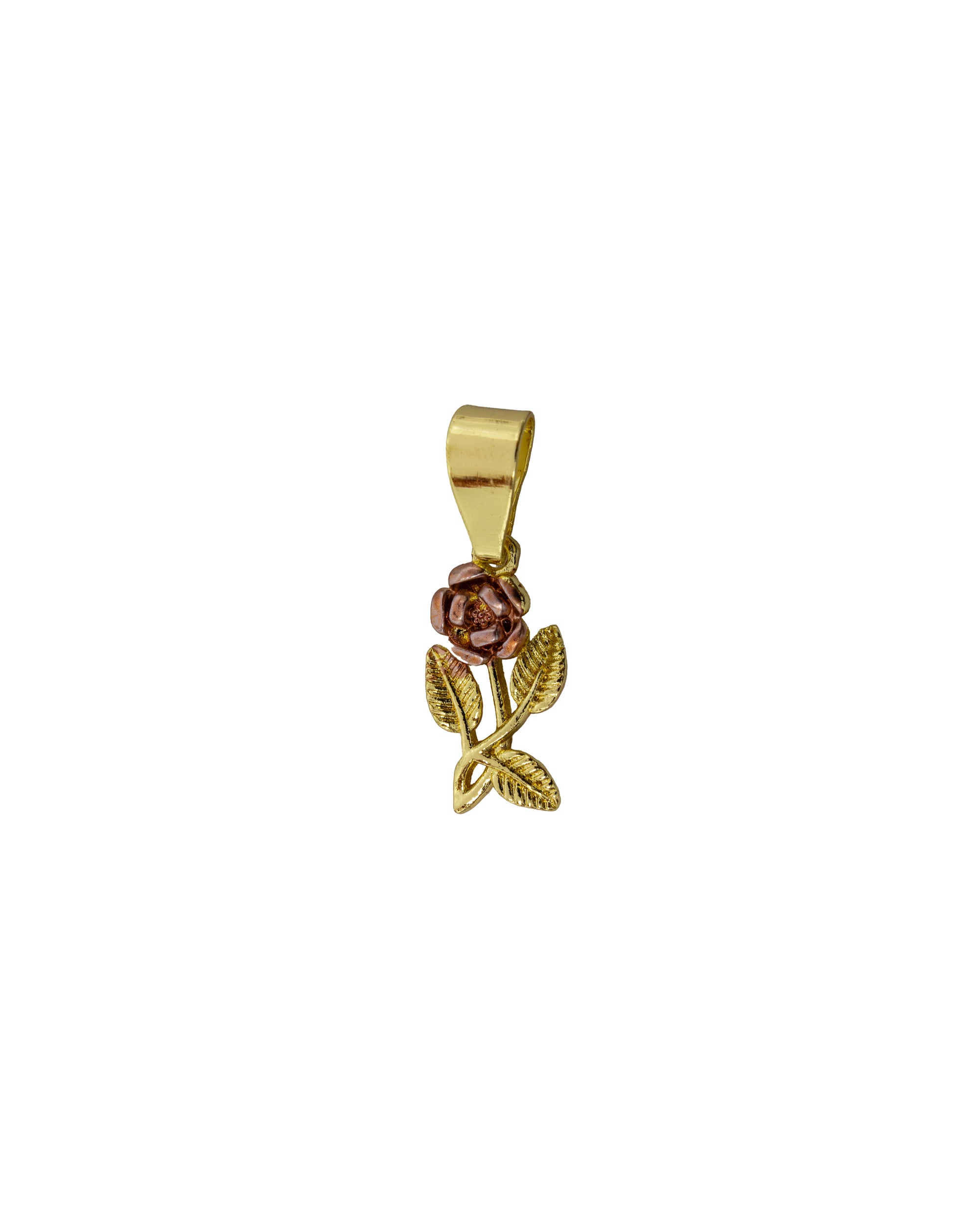Dije de Rosa M14 - Oro Laminado