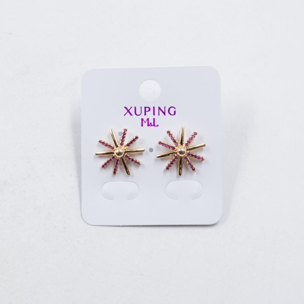 Aretes Xuping Dorados M7 Oro Laminado