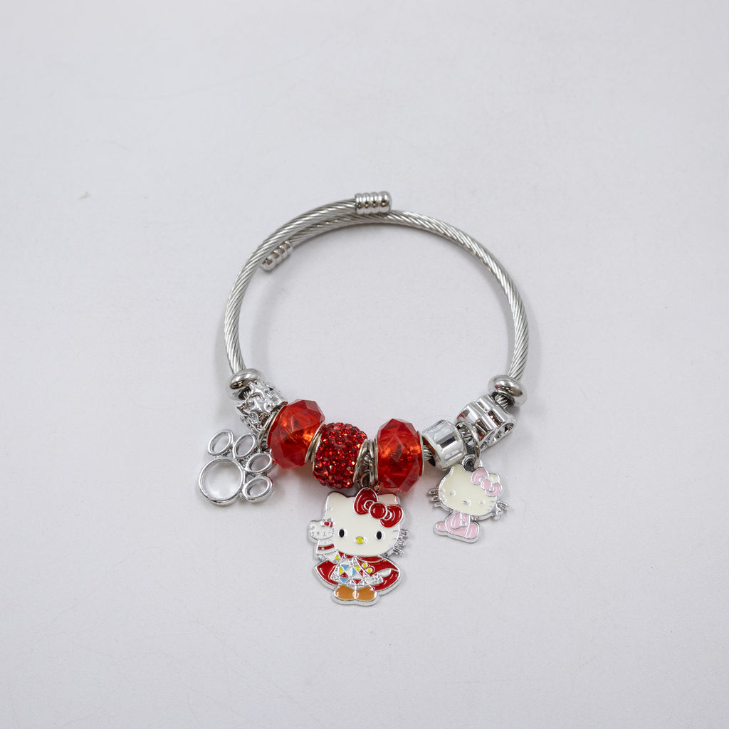 Pulsera tipo Pandora Plateados M10 Oro Laminado