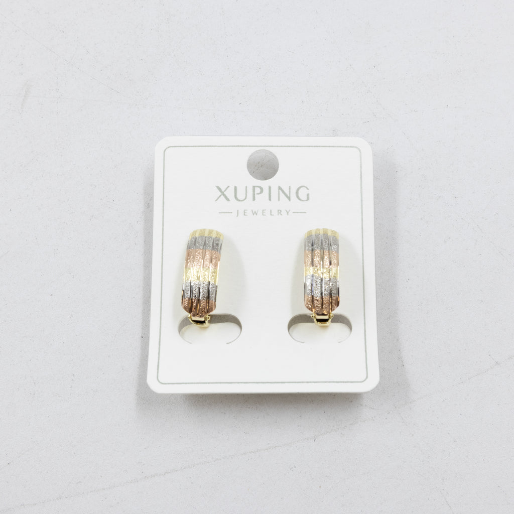 Aretes Oro Florentino Xuping M1 Oro Laminado
