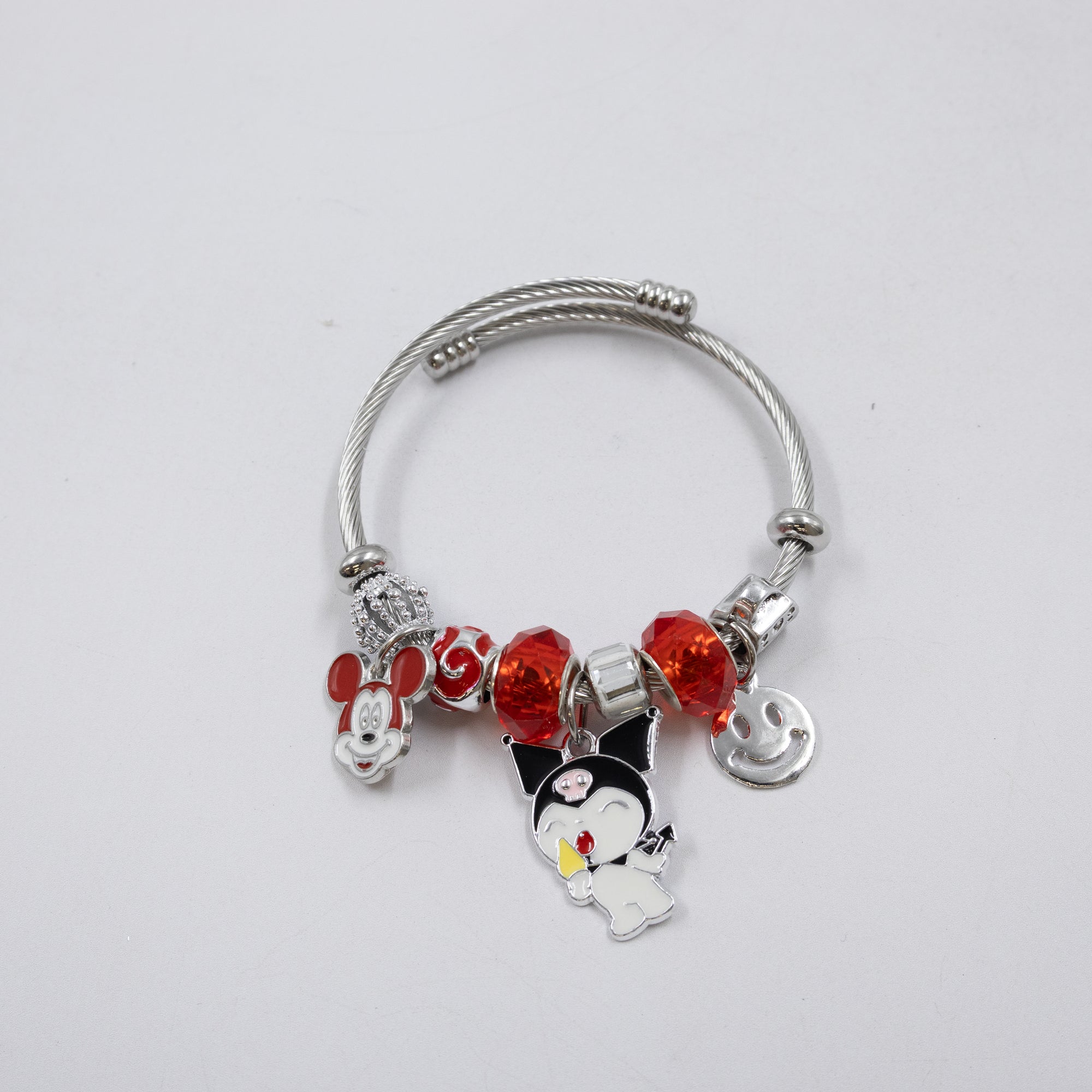 Pulsera tipo Pandora Plateados M6 Oro Laminado