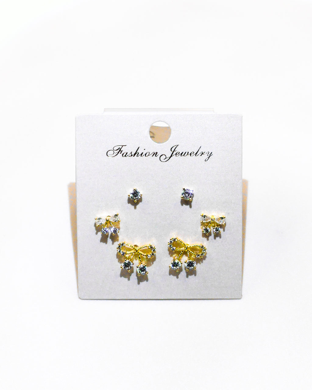 Set Aretes X3 - M1 Oro Laminado