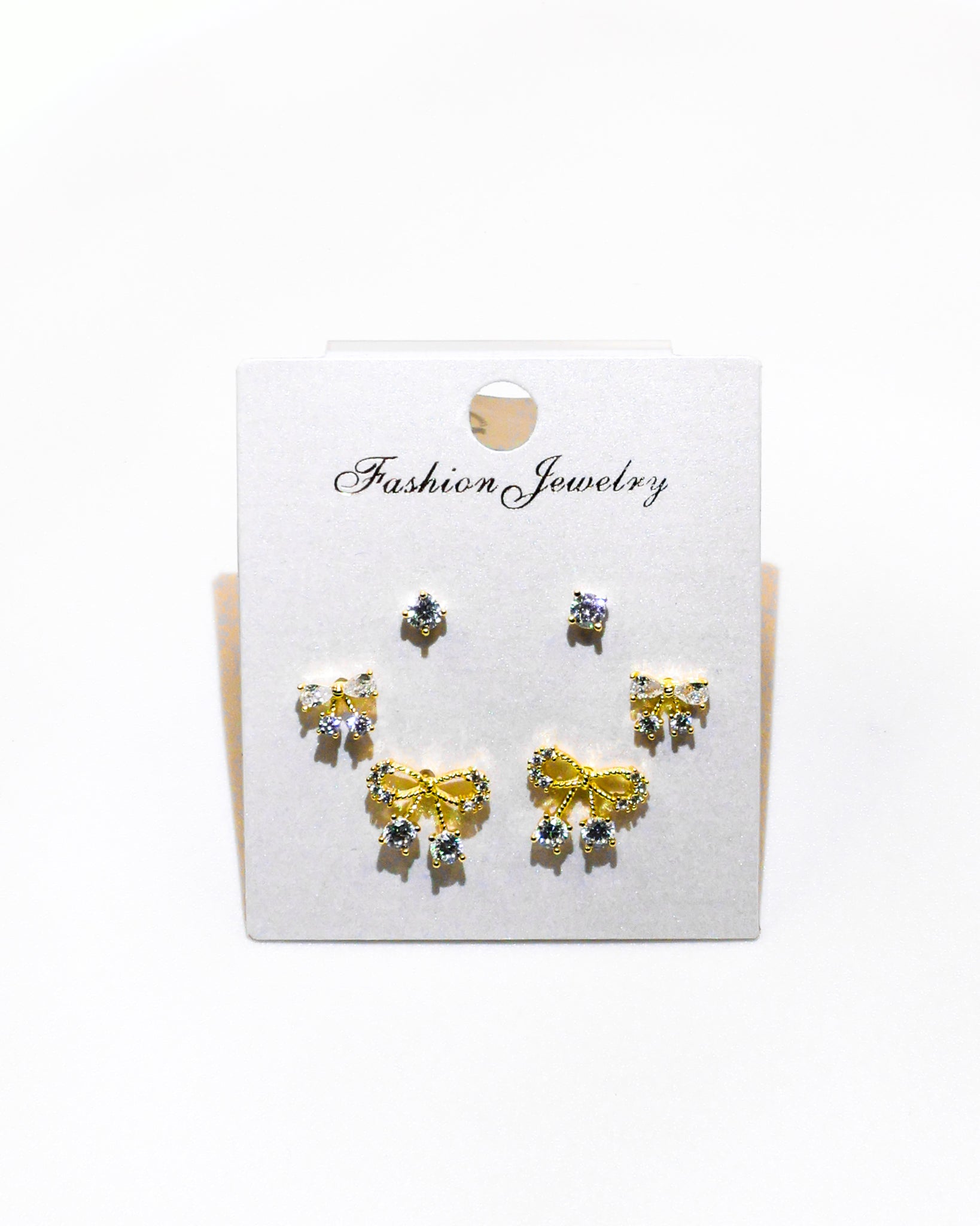 Set Aretes X3 - M1 Oro Laminado