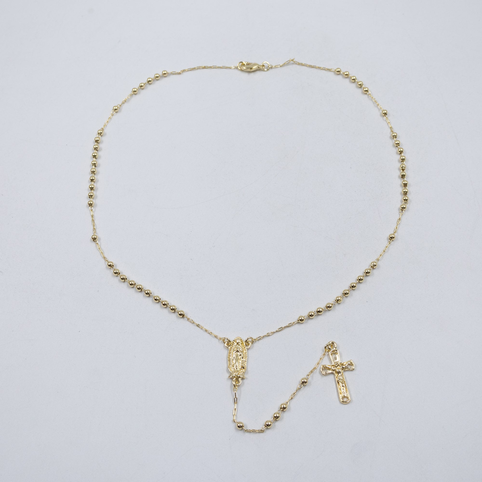 Collar Dorado Religioso M3 Oro Laminado