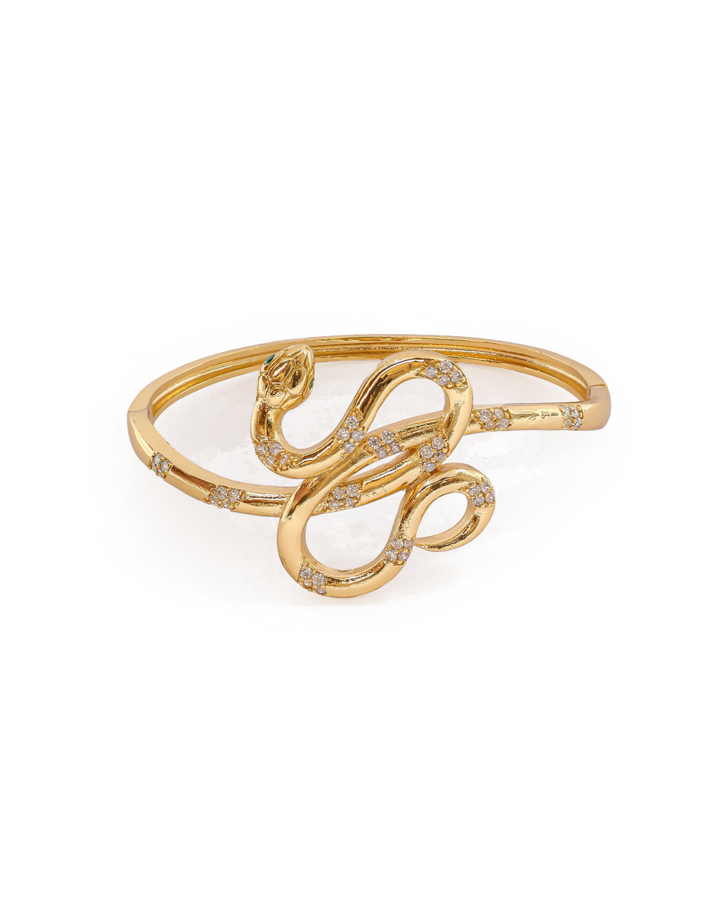 Brazalete Dorado con Piedras M9 Oro Laminado