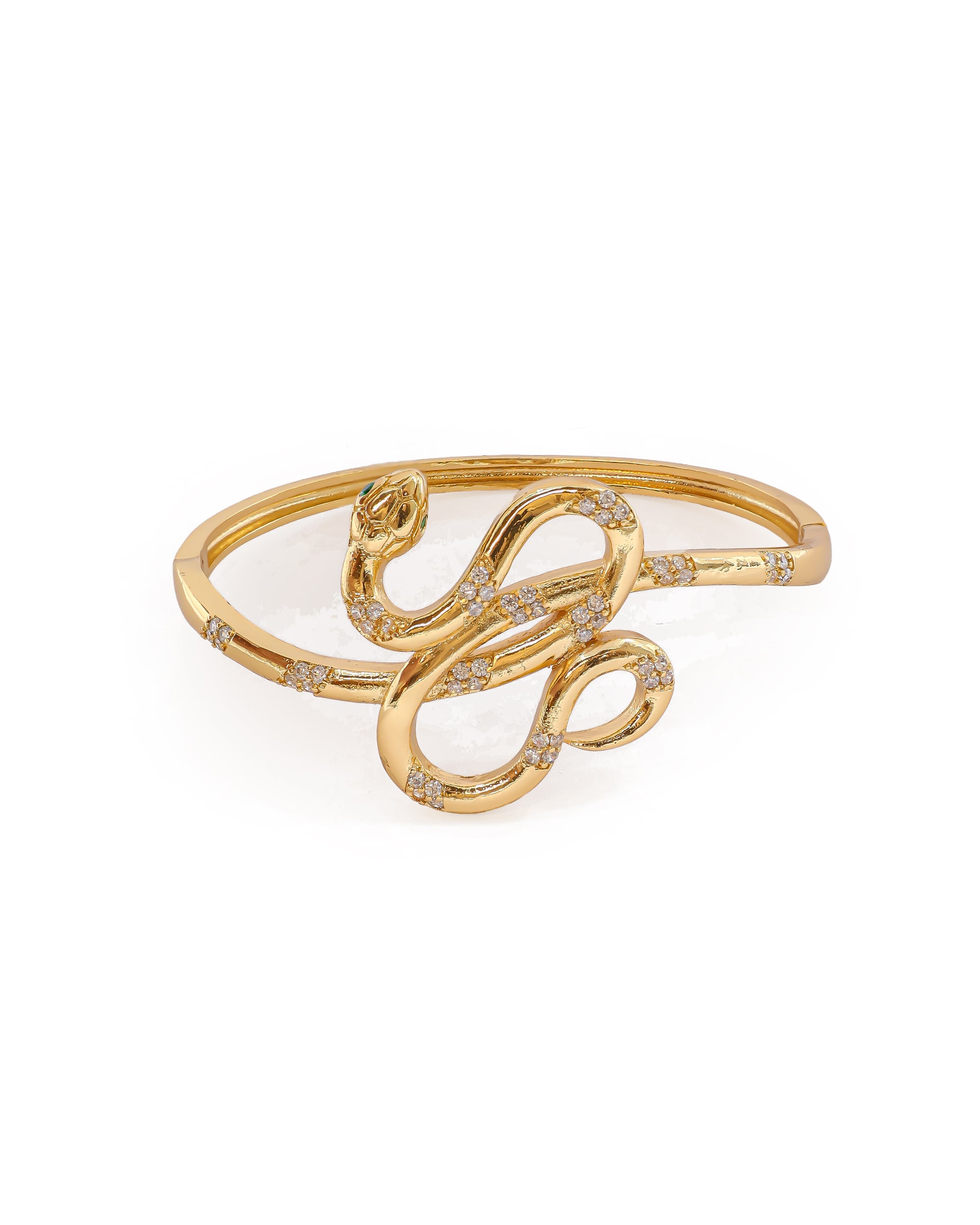 Brazalete Dorado con Piedras M9 Oro Laminado