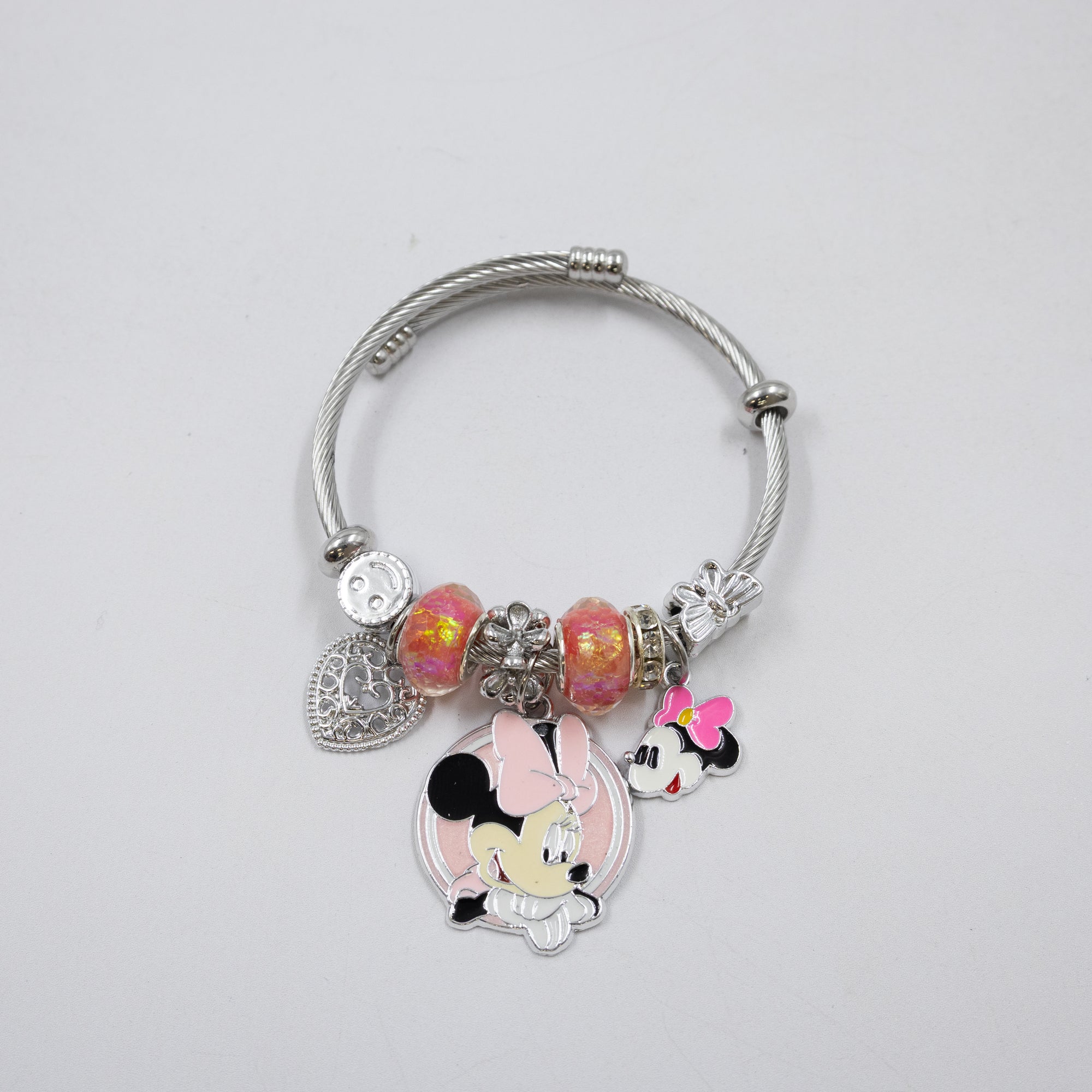 Pulsera tipo Pandora Plateados M8 Oro Laminado