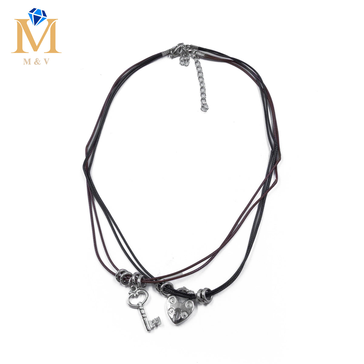 Collares en Pareja de piedras M20 Acero Inoxidable
