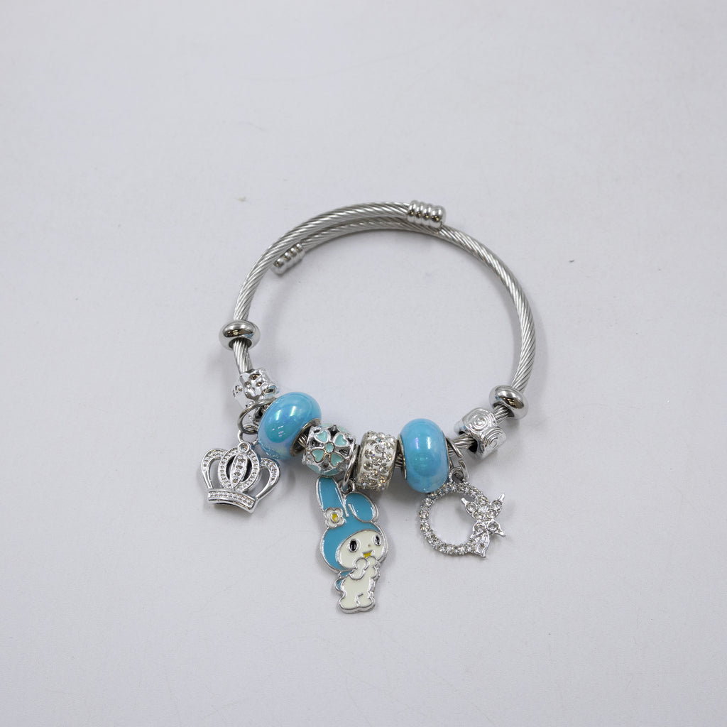 Pulsera tipo Pandora Plateados M5 Oro Laminado