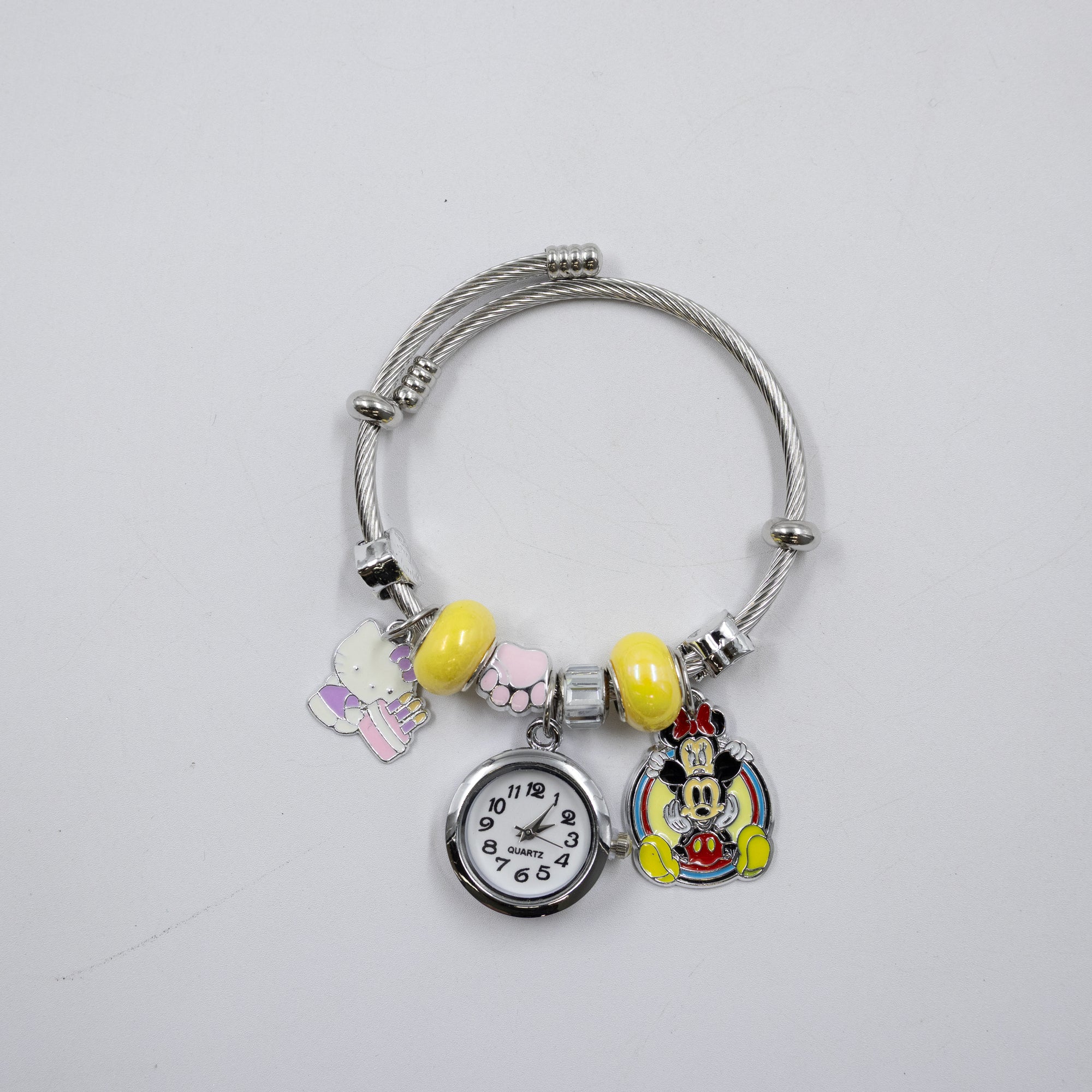 Pulsera tipo Pandora Plateadas M17 Oro Laminado