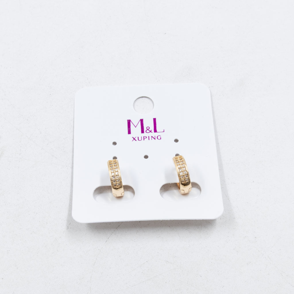 Aretes Xuping Dorados M4 Oro Laminado
