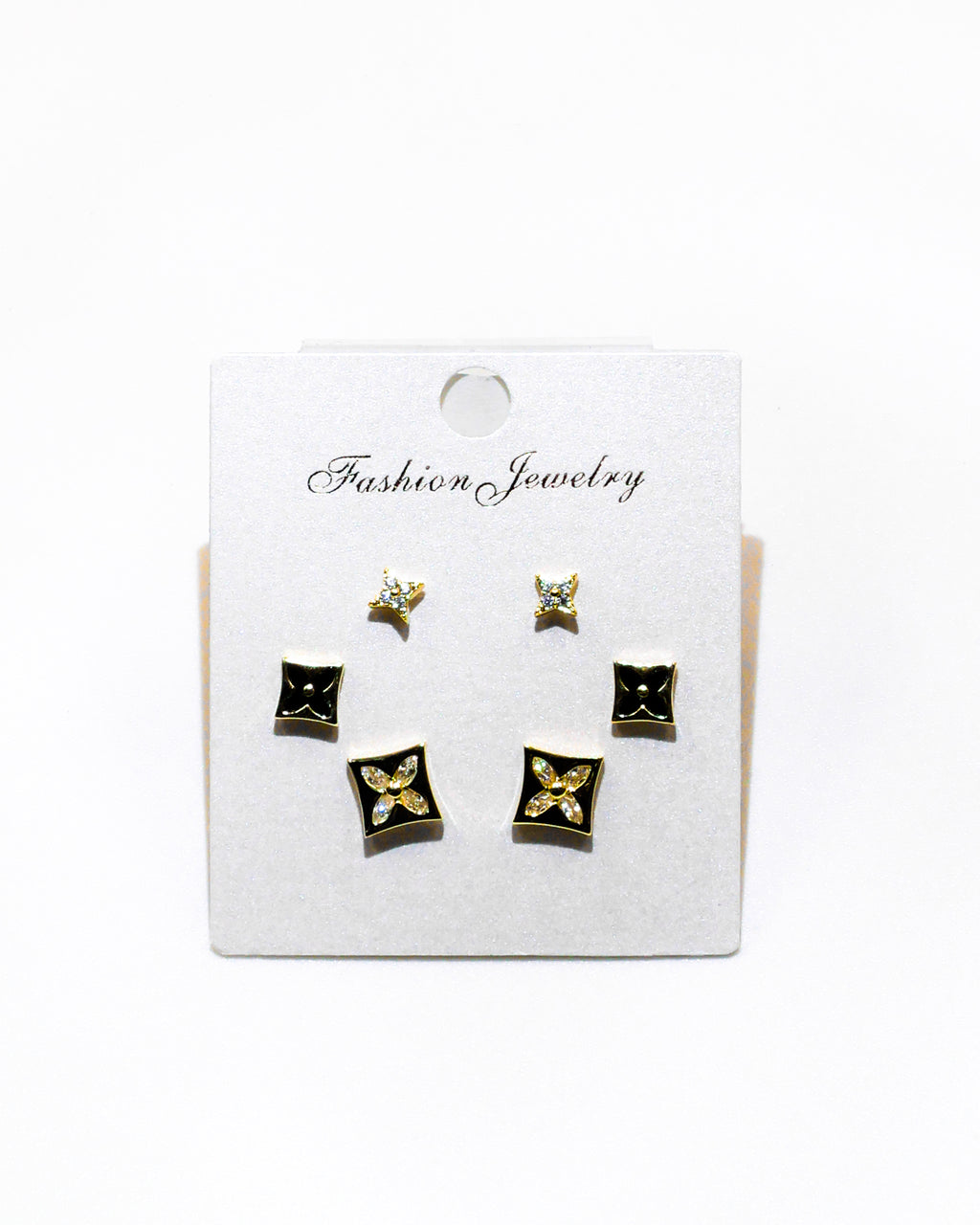 Set Aretes X3 - M4 Oro Laminado