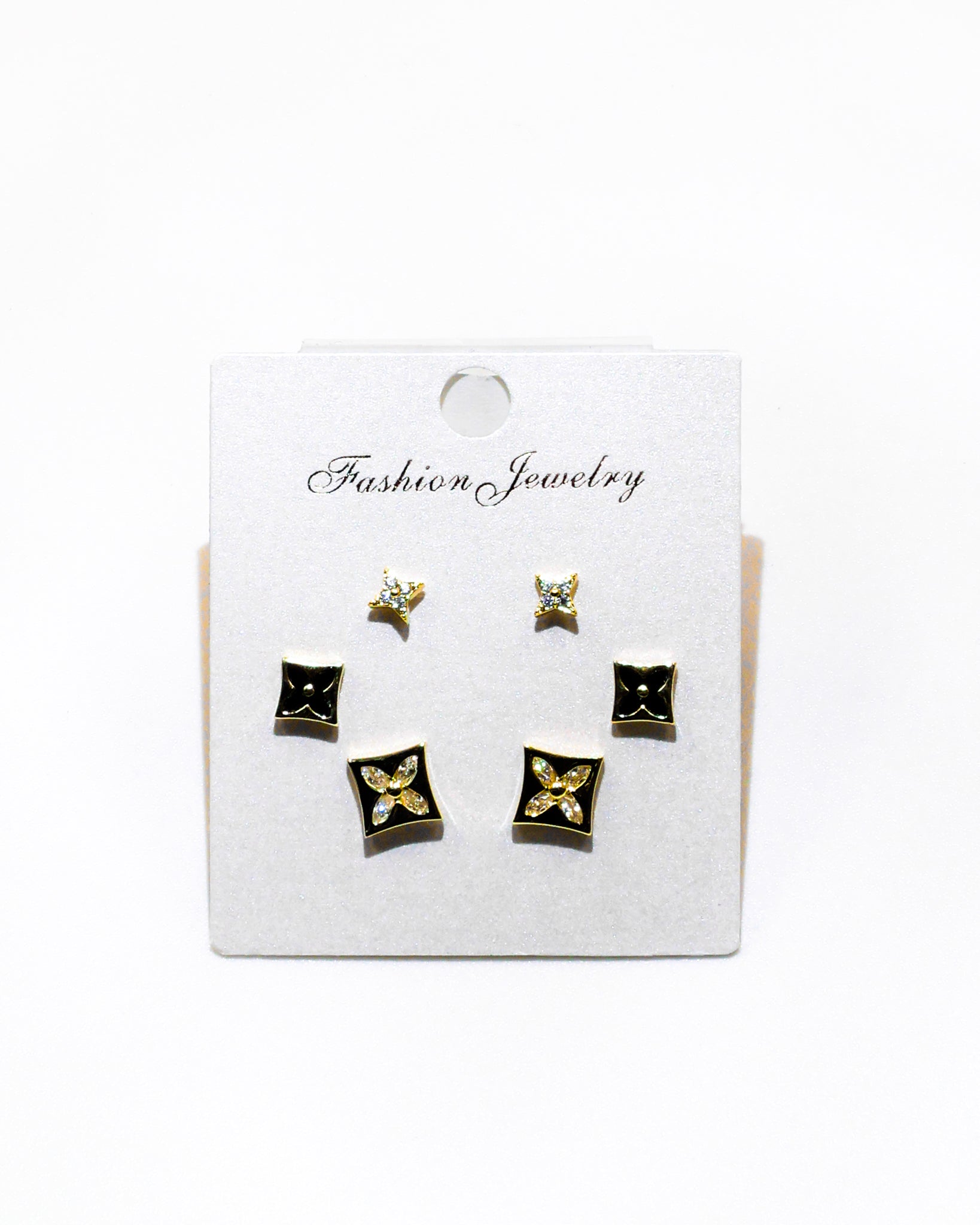 Set Aretes X3 - M4 Oro Laminado