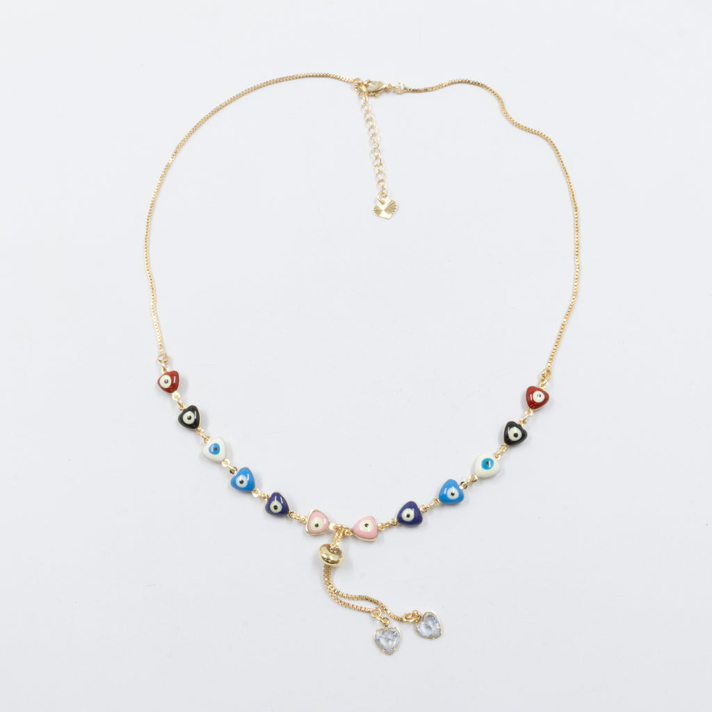 Collar Dorado de Ojo Turco M4 Oro Laminado