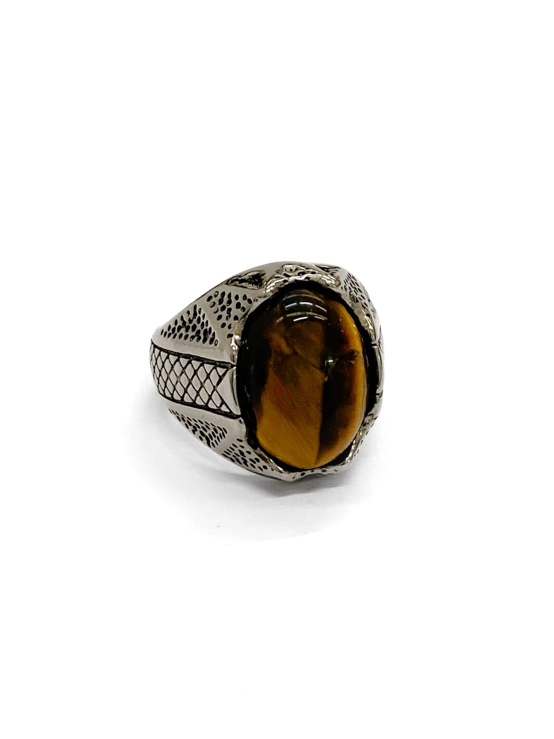 Anillo Dorado y Plateado Acero Inoxidable M21