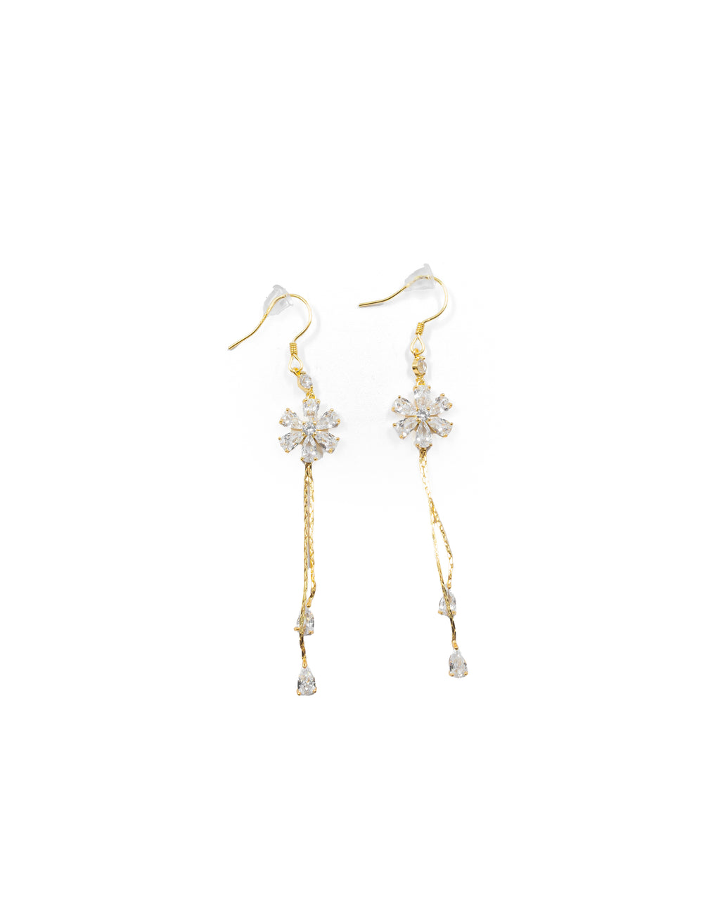 Aretes Largos Ansheli Dorados M12 Oro Laminado