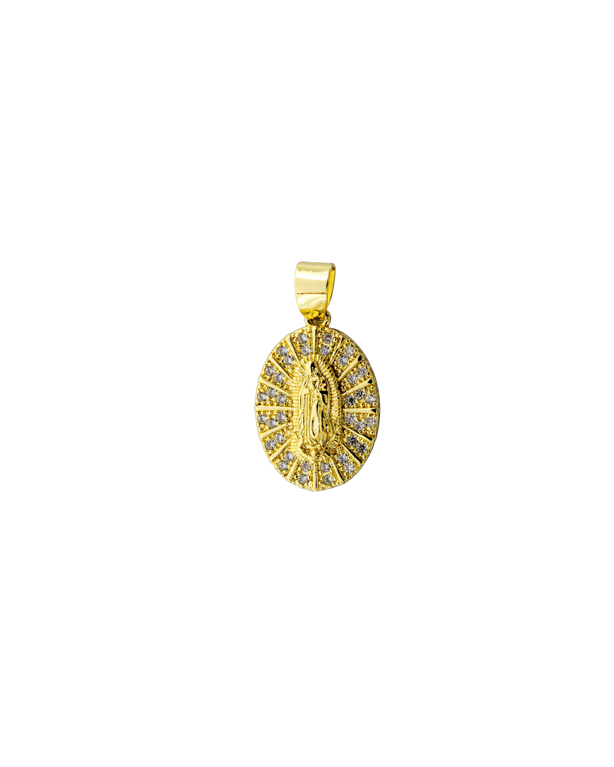 Dije de la virgen de guadalupe M144 - Oro Laminado