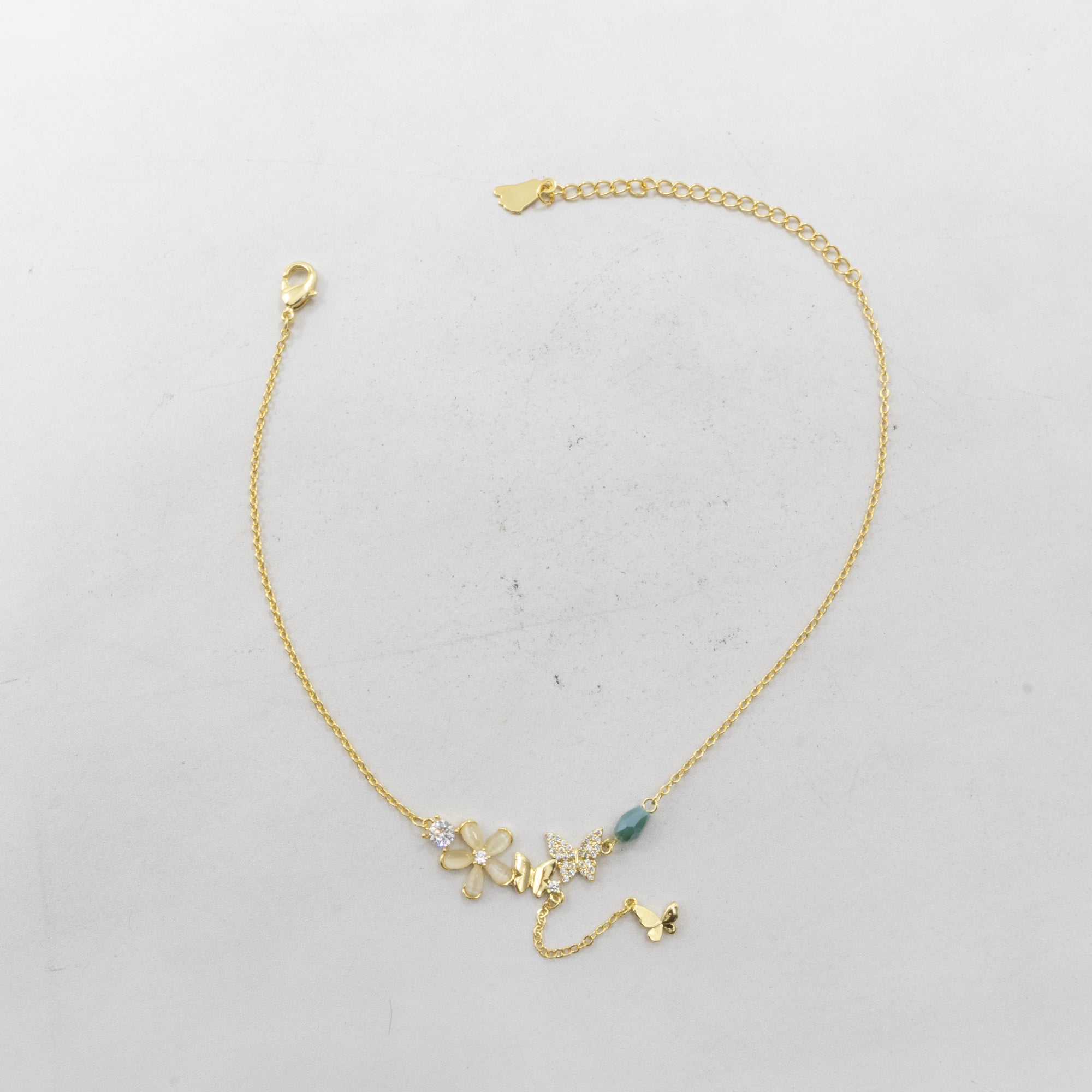 Tobilleras Doradas Ajustables M11 Oro Laminado