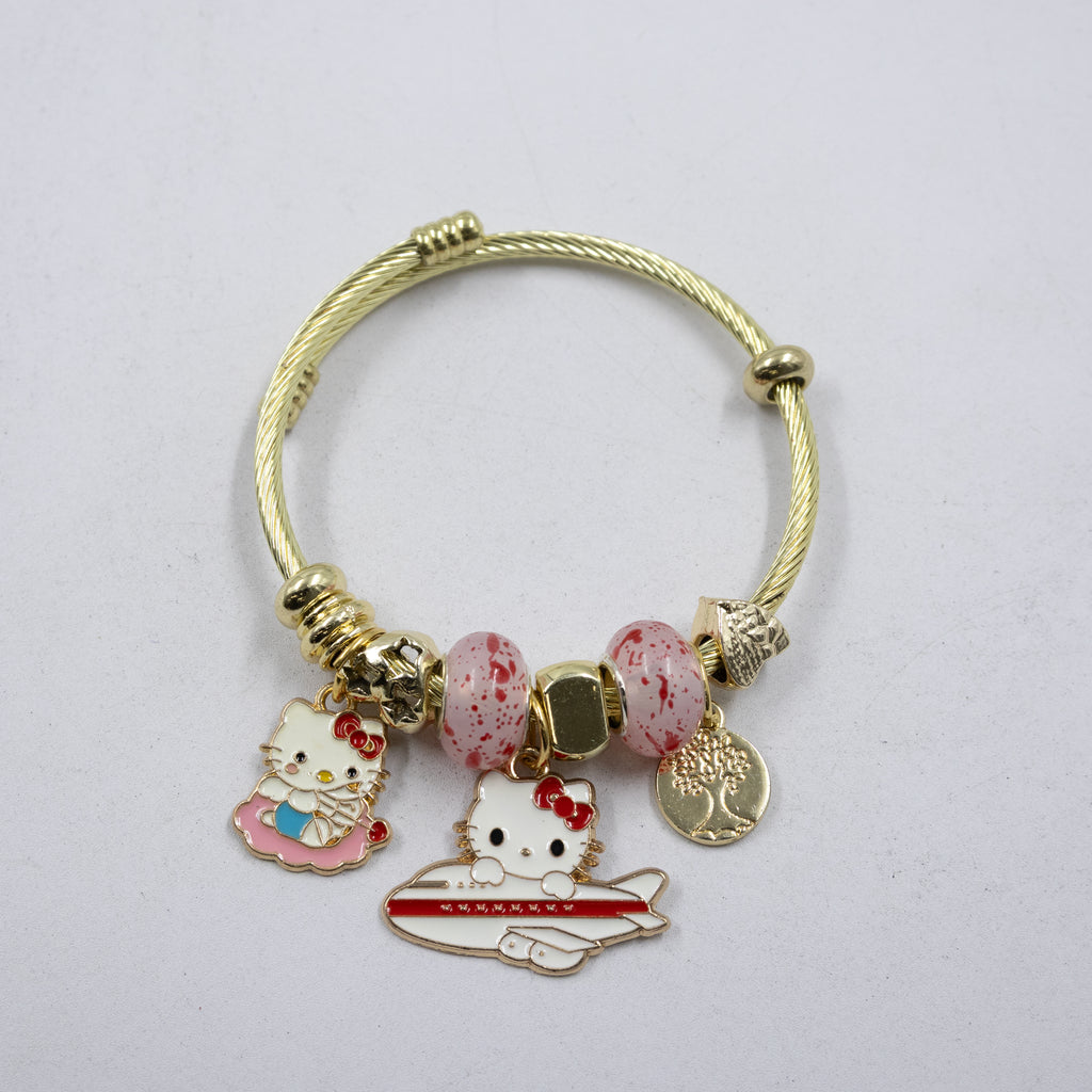 Pulsera tipo Pandora M2 Oro Laminado
