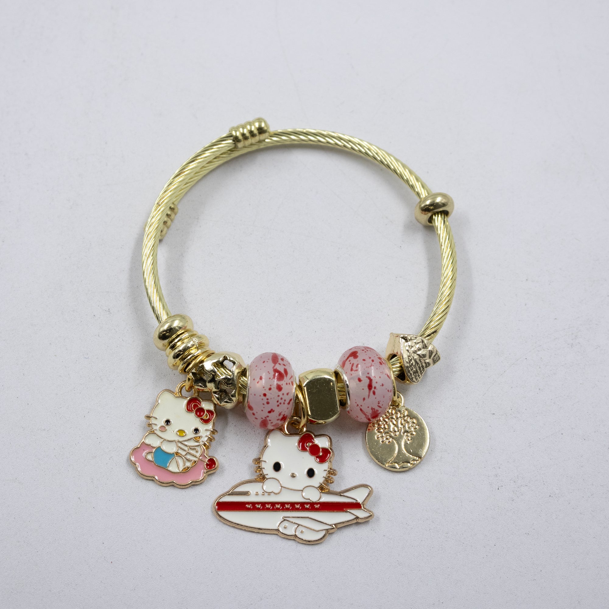 Pulsera tipo Pandora M2 Oro Laminado