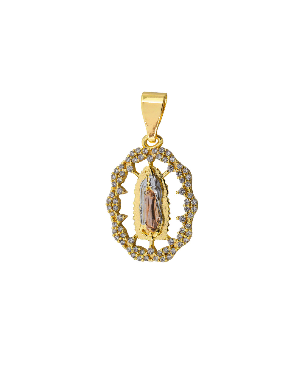 Dije de la Virgen de Guadalupe M119 - Oro Laminado