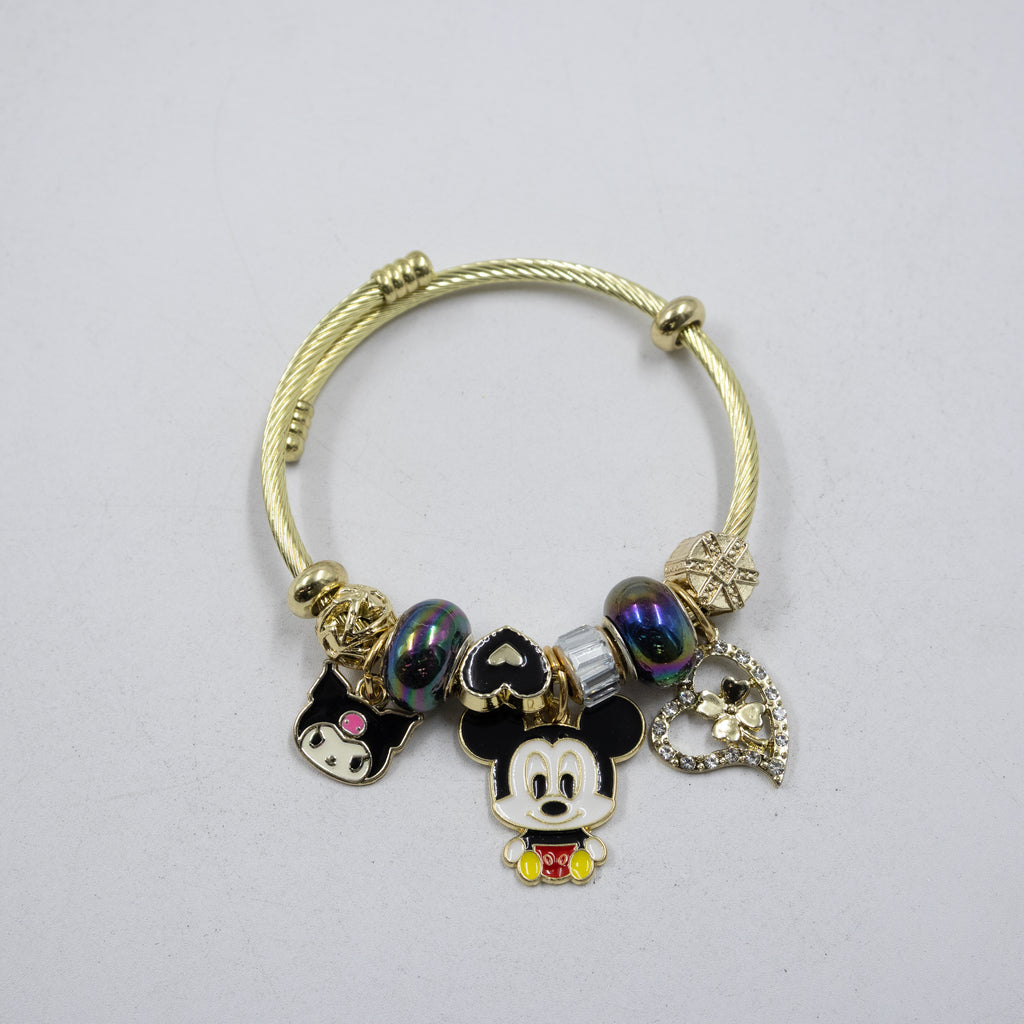 Pulsera tipo Pandora M7 Oro Laminado
