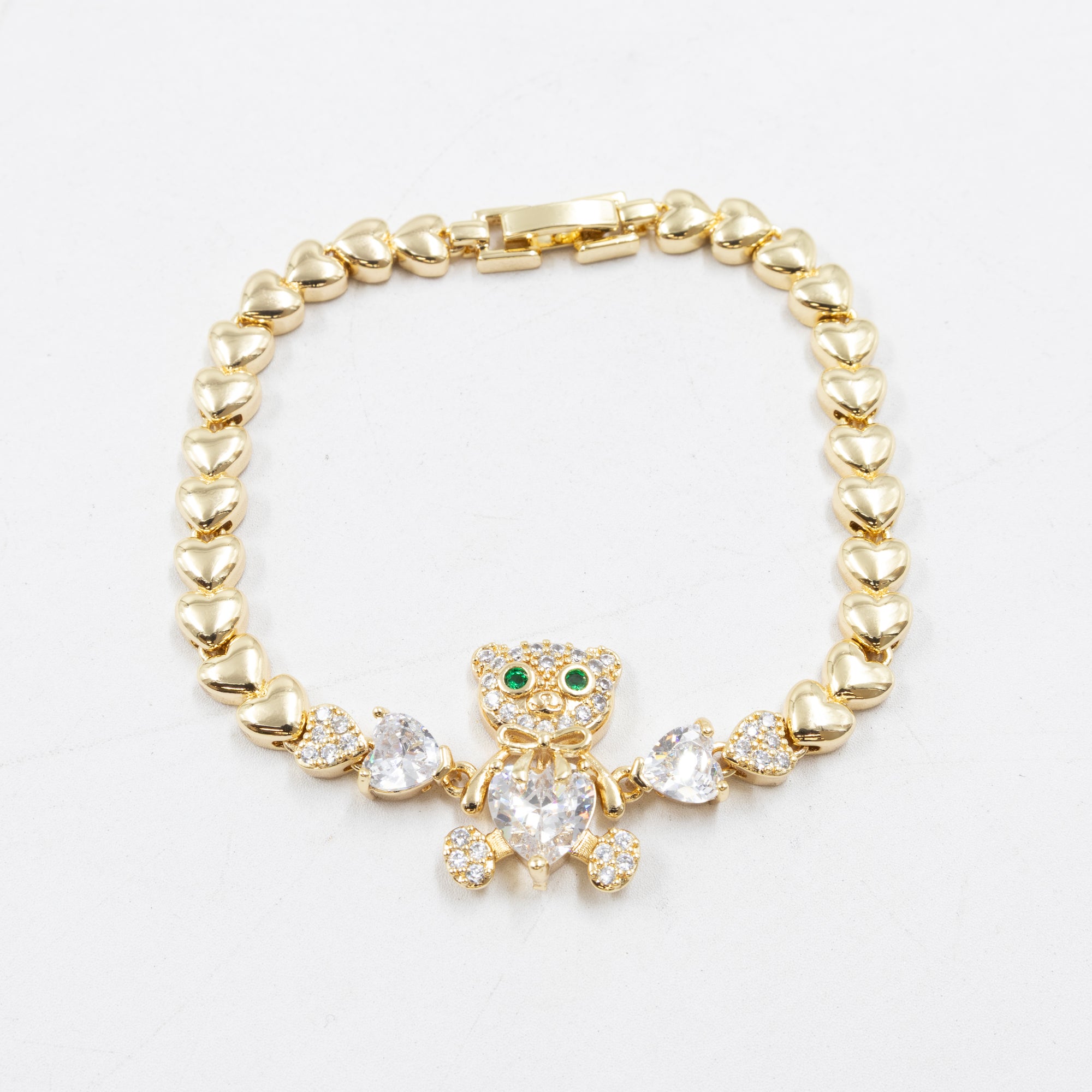 Pulseras Doradas con Piedras M8 Oro Laminado