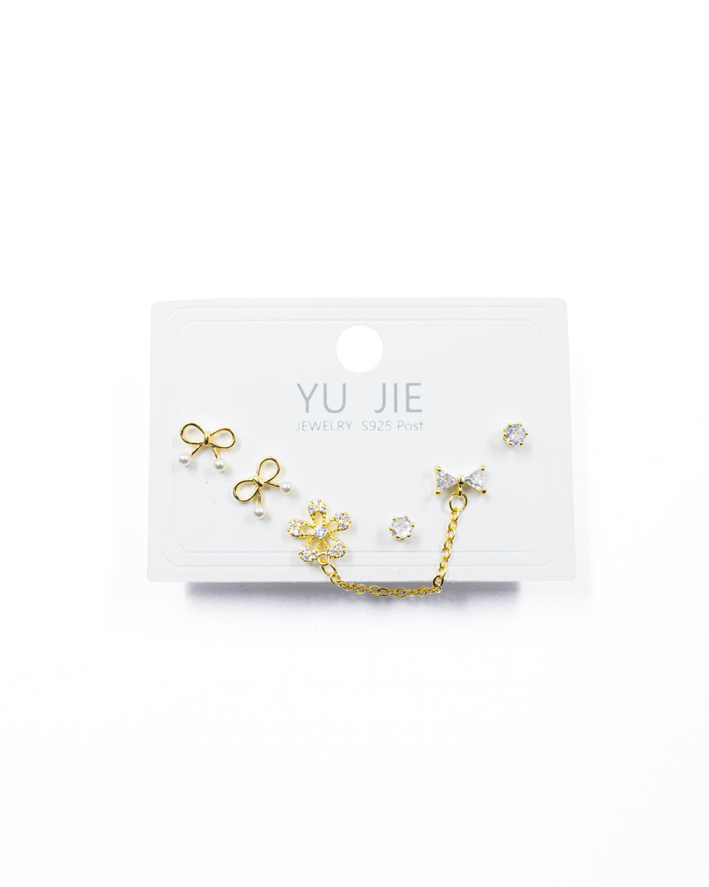ARETES PAQUETE DE 3 M5 ORO LAMINADO