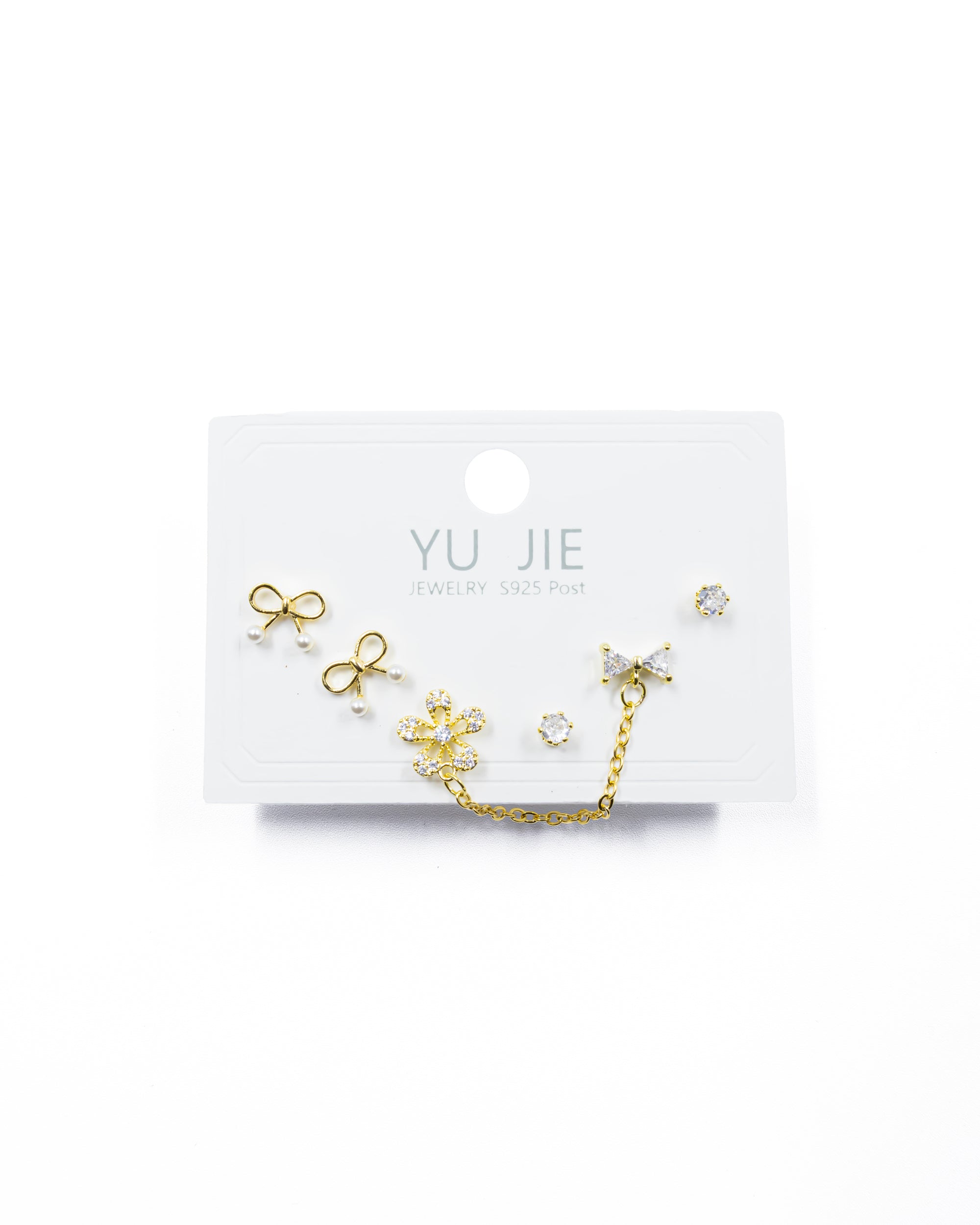 ARETES PAQUETE DE 3 M5 ORO LAMINADO