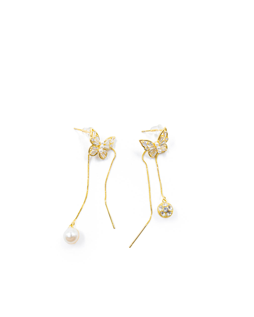 Aretes Largos Ansheli Dorados M13 Oro Laminado