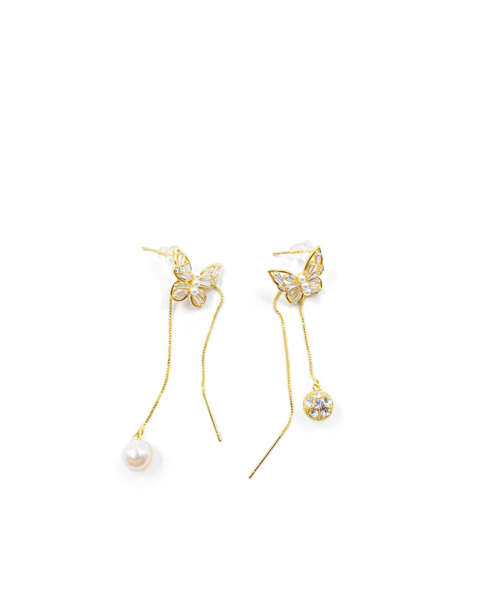 Aretes Largos Ansheli Dorados M13 Oro Laminado
