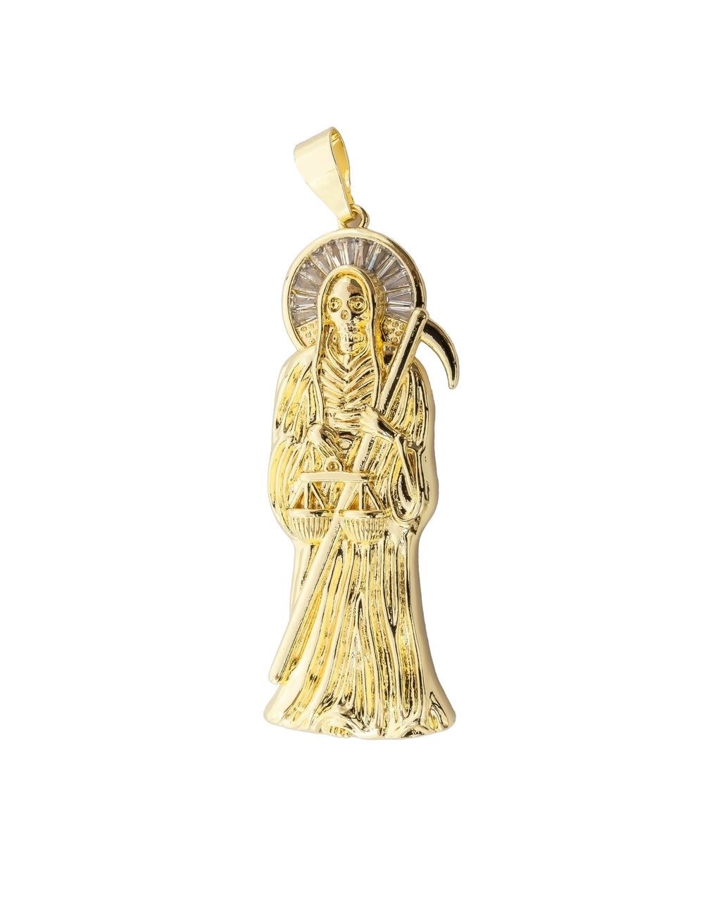 Dije de la santa muerte M149 - Oro Laminado
