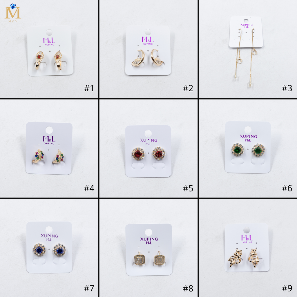 Aretes Xuping Dorados M13 Oro Laminado