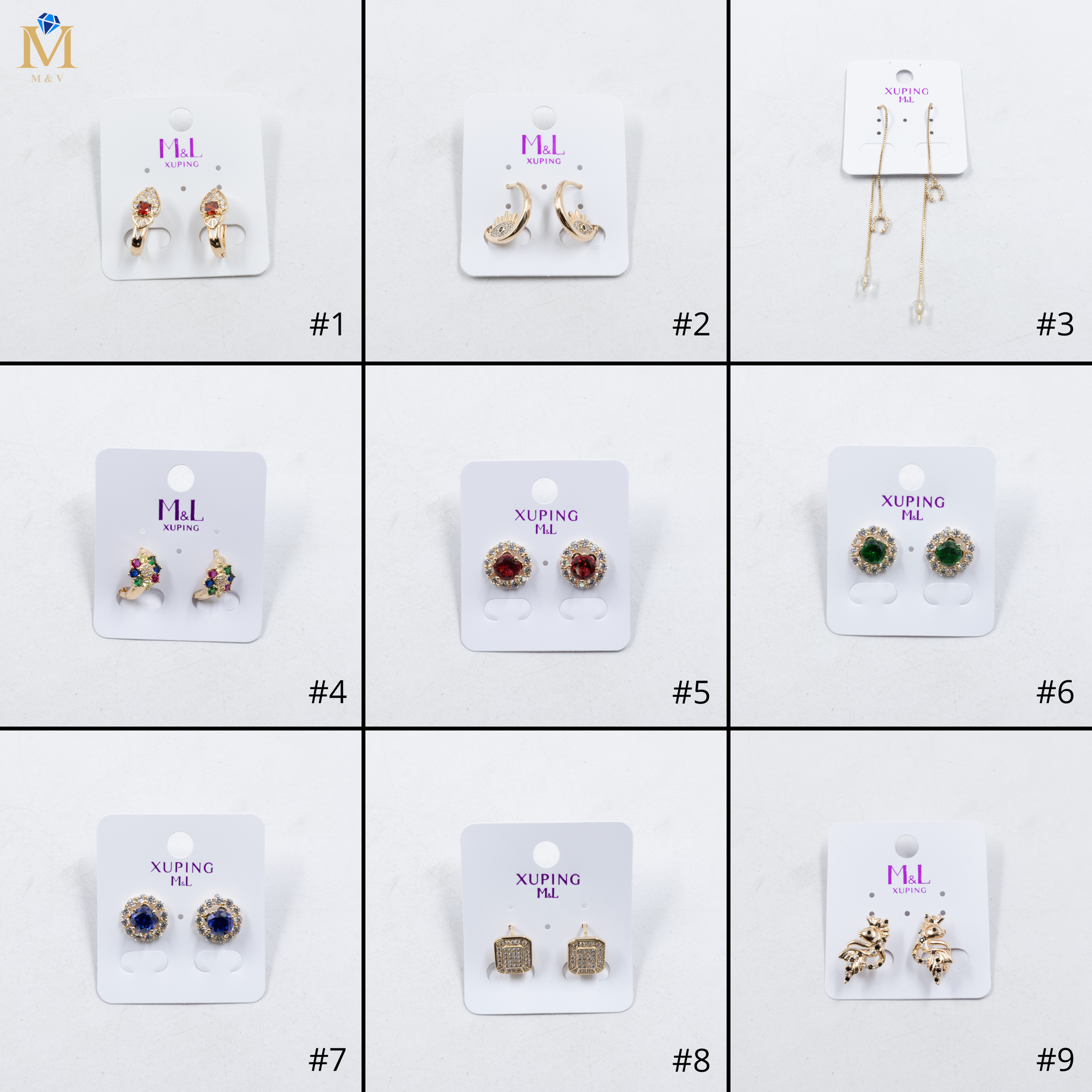 Aretes Xuping Dorados M13 Oro Laminado