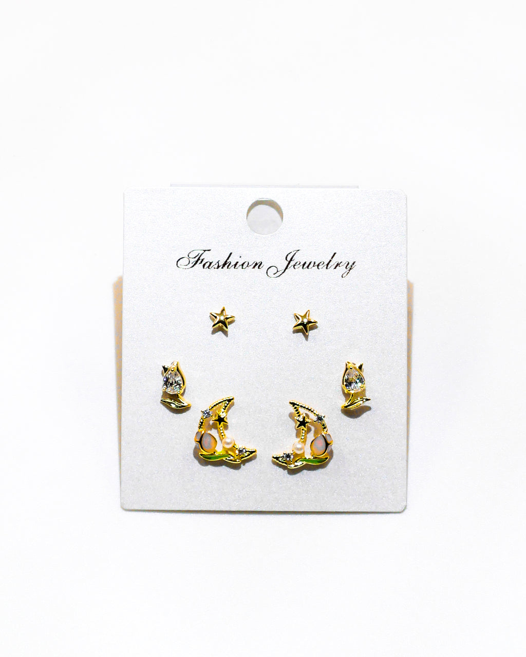 Set Aretes X3 - M6 Oro Laminado