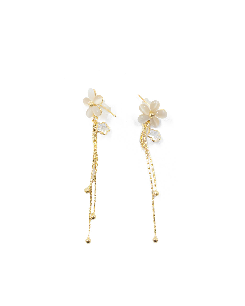 Aretes Largos Ansheli Dorados M5 Oro Laminado