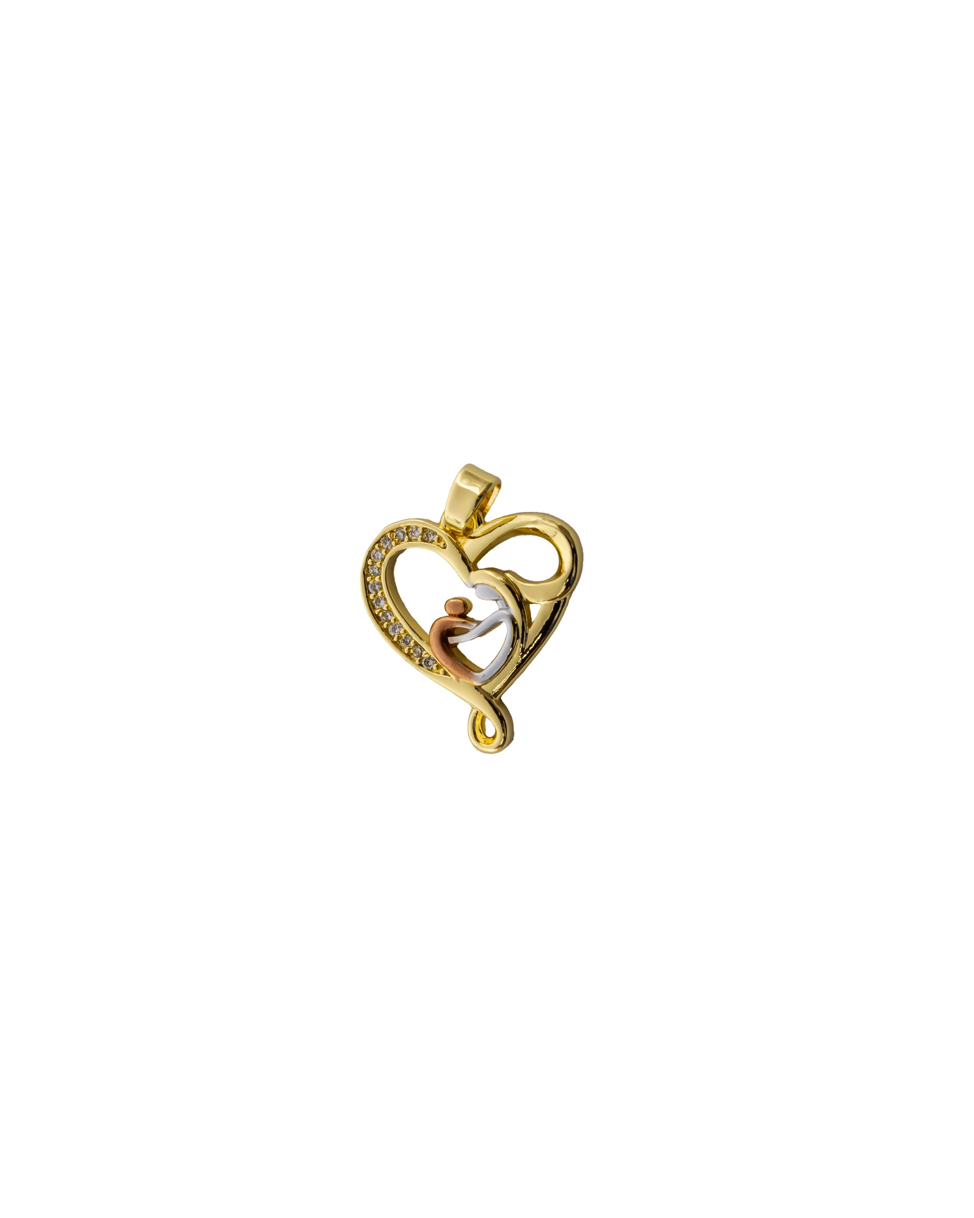 Dije de Corazon M28 - Oro Laminado