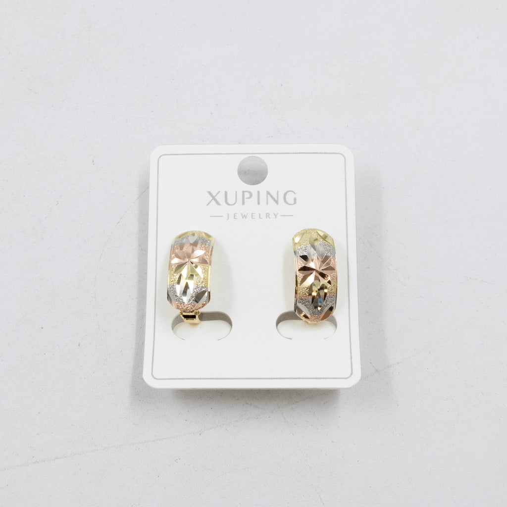 Aretes Oro Florentino Xuping M2 Oro Laminado
