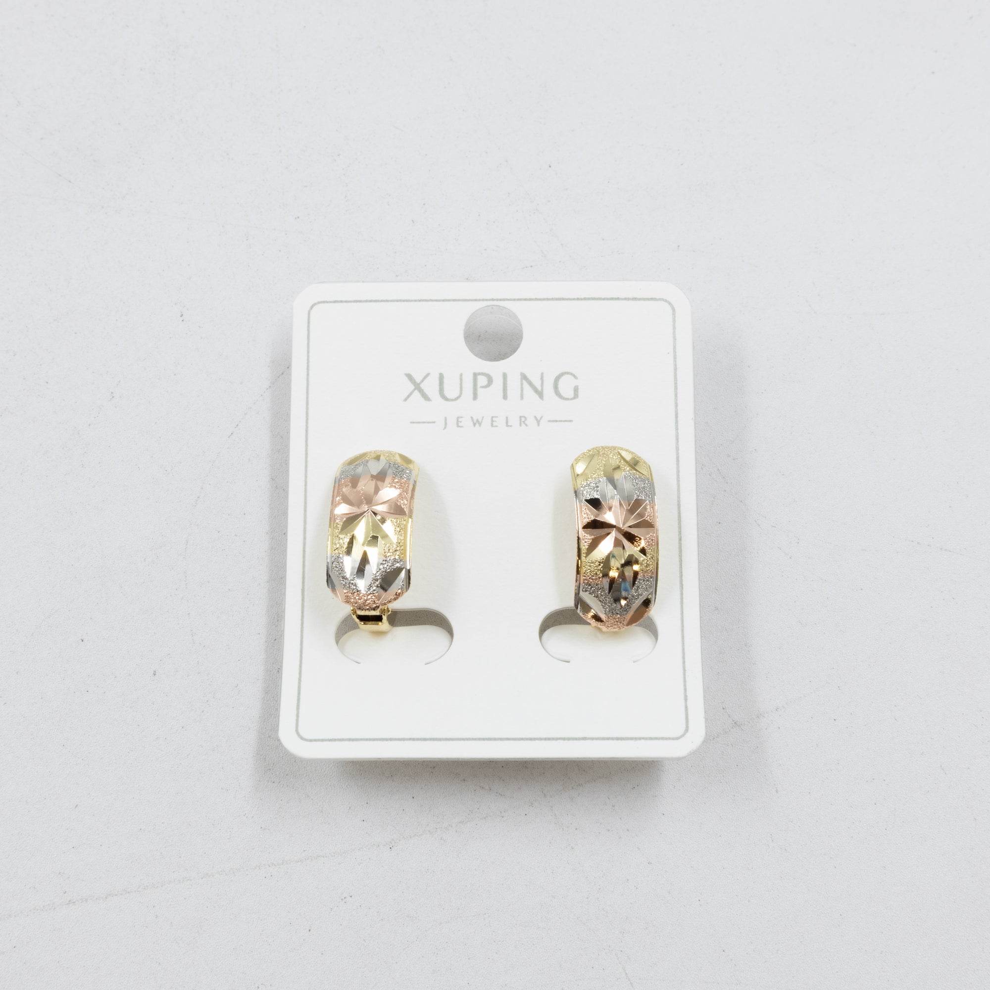 Aretes Oro Florentino Xuping M2 Oro Laminado