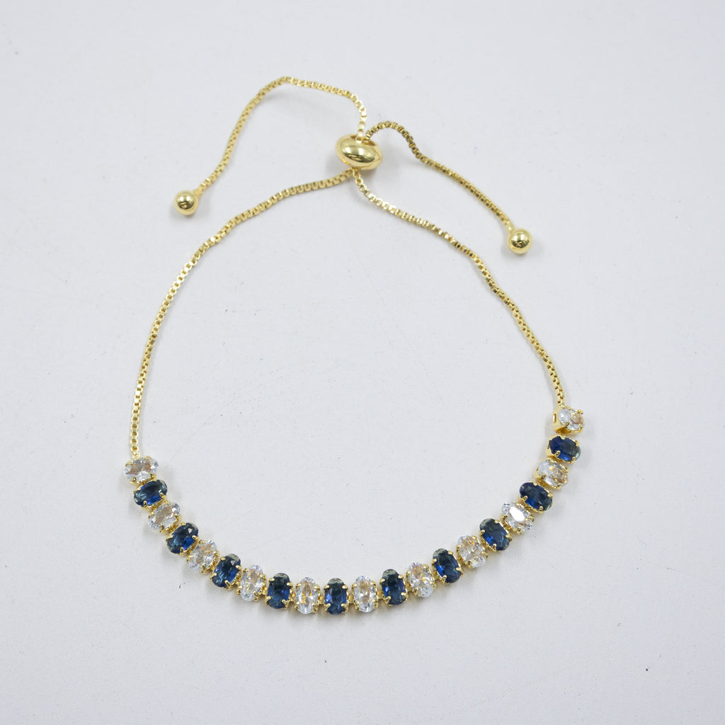 Pulseras Doradas con Piedras M8 Oro Laminado
