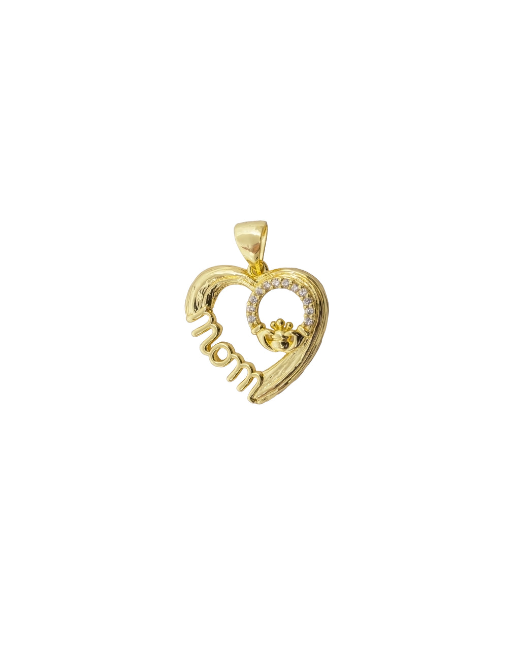 Dije de corazon de mama M169 - Oro laminado