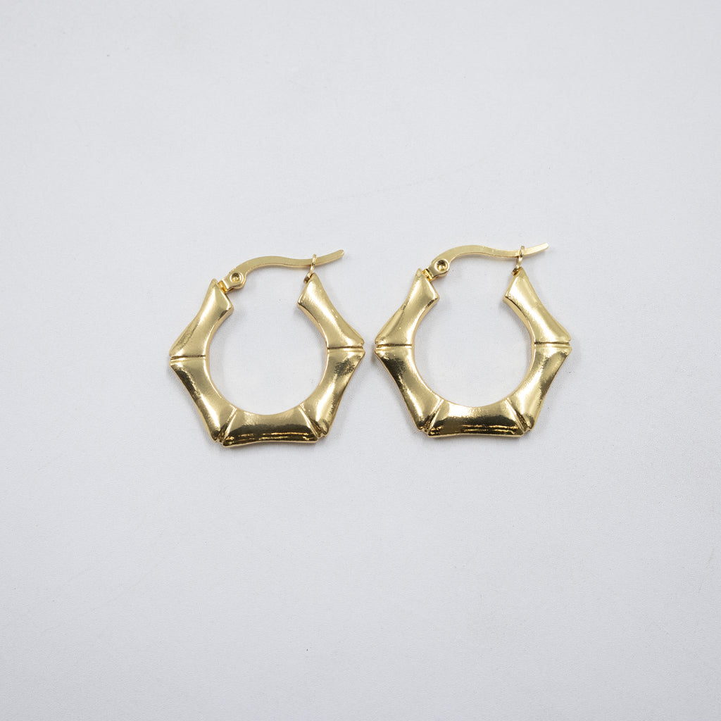 Aretes Dorados Chicos M2 Oro Laminado