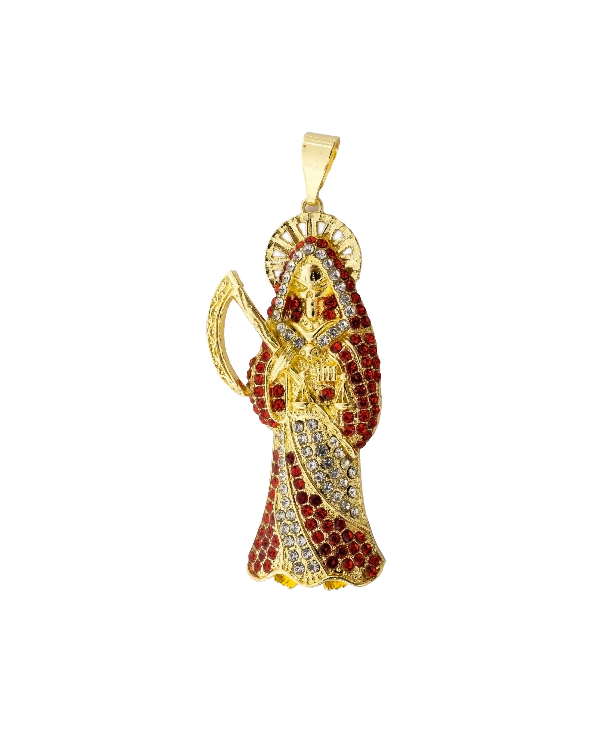 Dije de la santa muerte M161 - Oro laminado