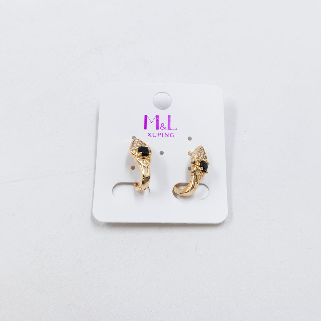 Aretes Dorados Xuping de Aro M6 Oro Laminado