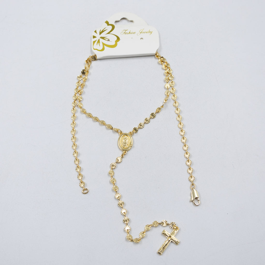 Collar Dorado Religioso M2 Oro Laminado