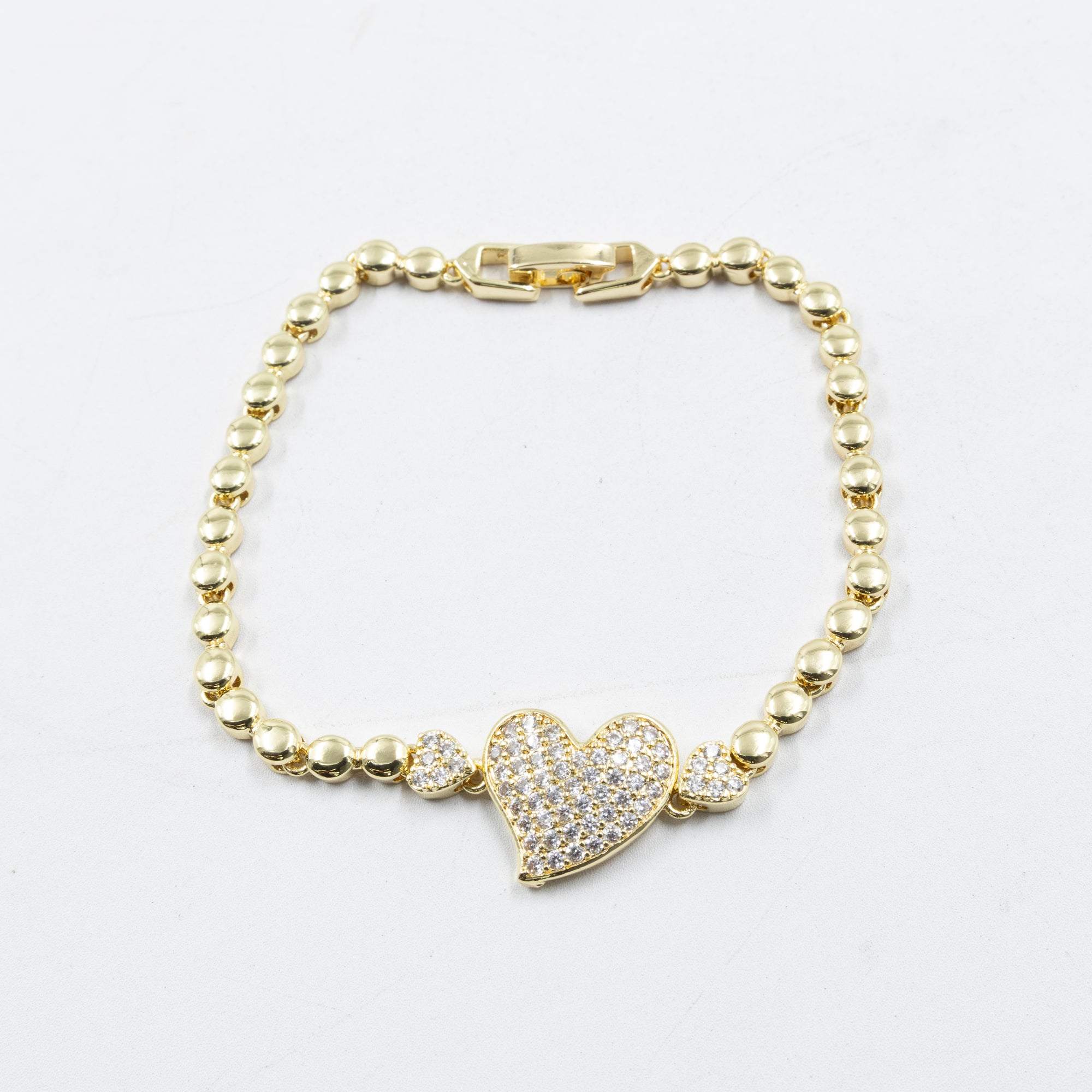 Pulseras Doradas con Piedras M7 Oro Laminado