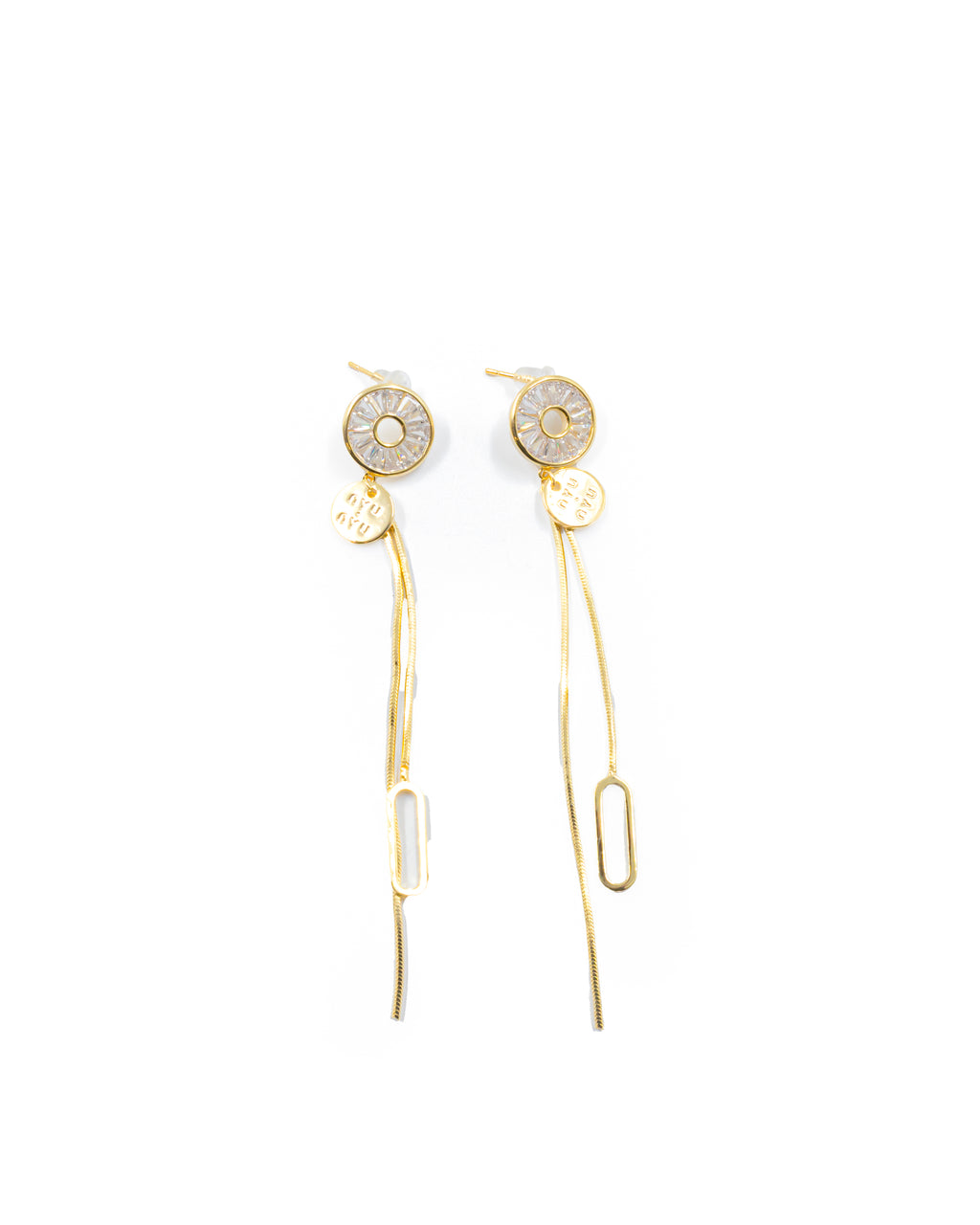 Aretes Largos Ansheli Dorados M11 Oro Laminado