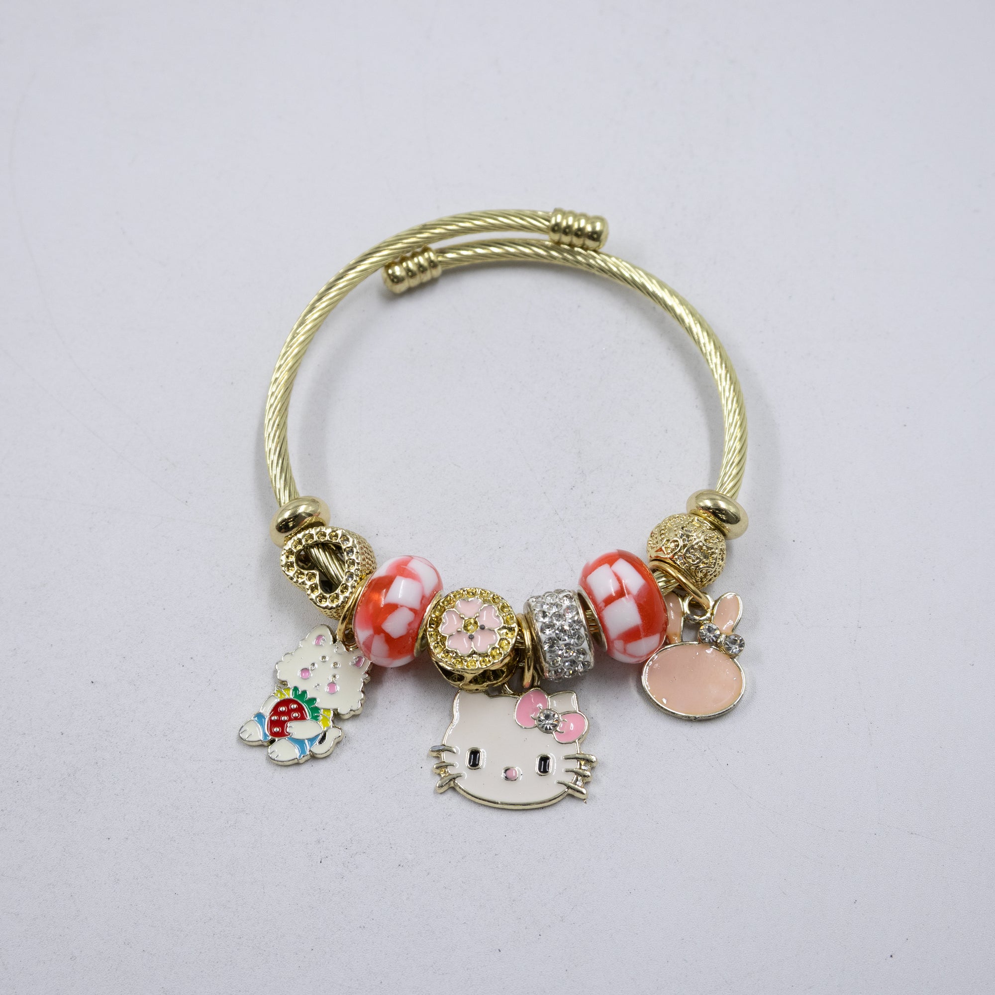 Pulsera tipo Pandora M6 Oro Laminado