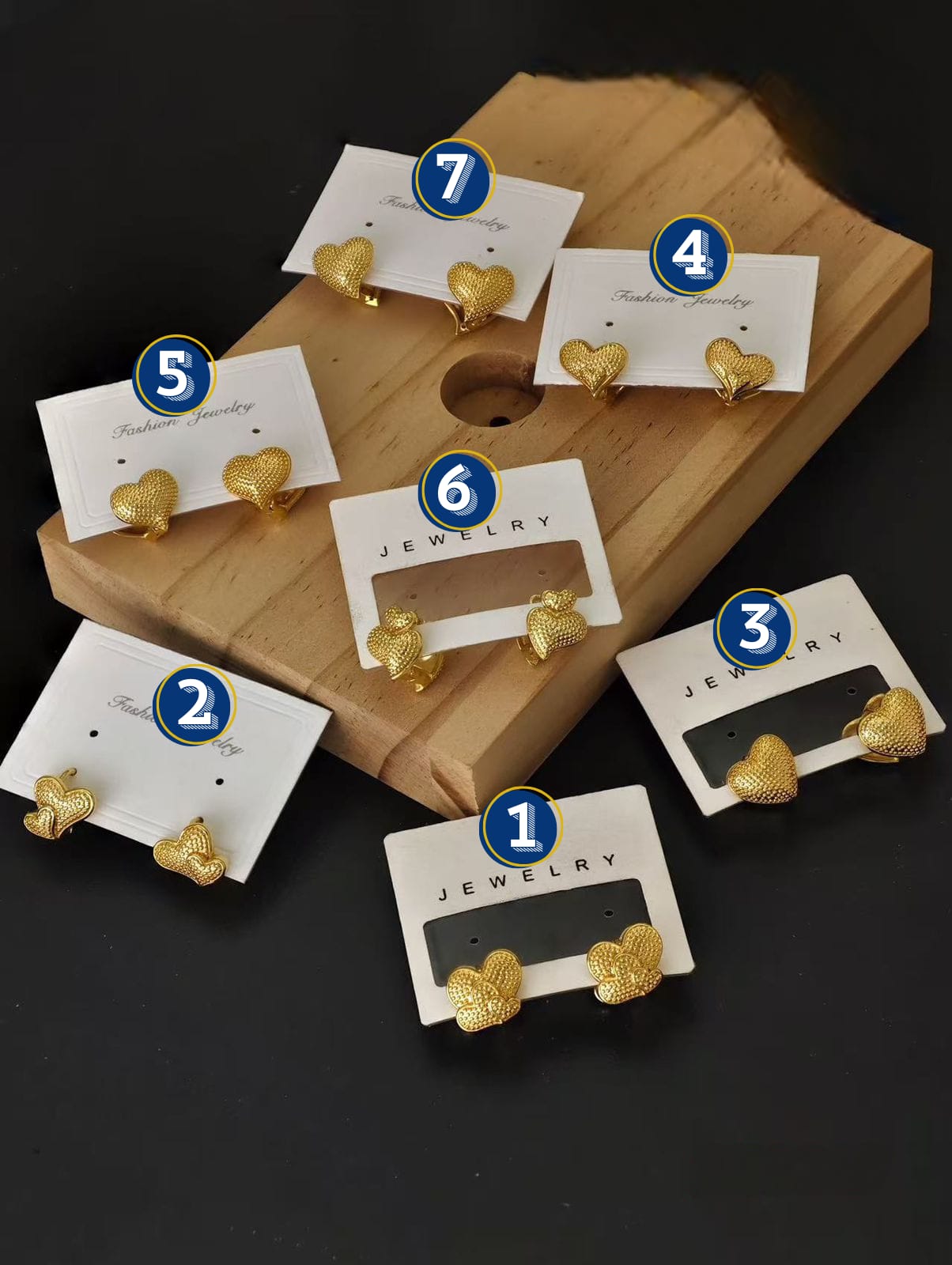 Aretes Dorado Elegante M1 Oro Laminado