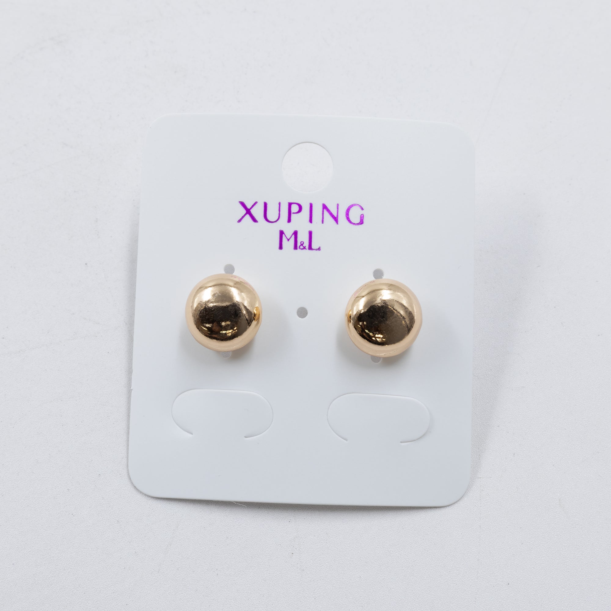 Aretes Dorados Xuping de Poste M4 Oro Laminado